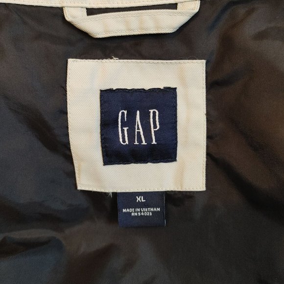 Gap Men's Beige Zip Up Collared Long Sleeve Jacket XL - Picture 3 of 5